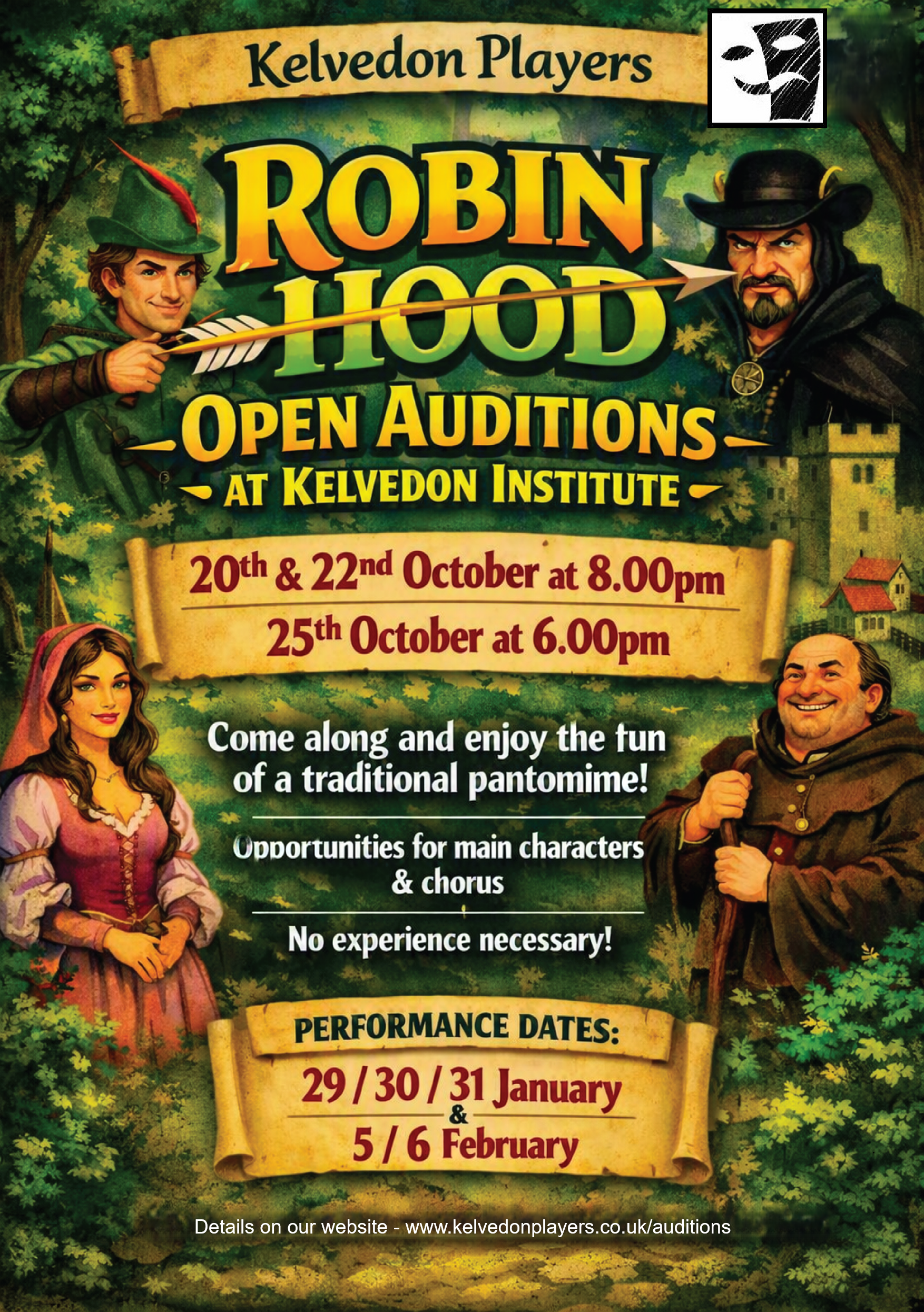 Robin Hood A3 Auditions